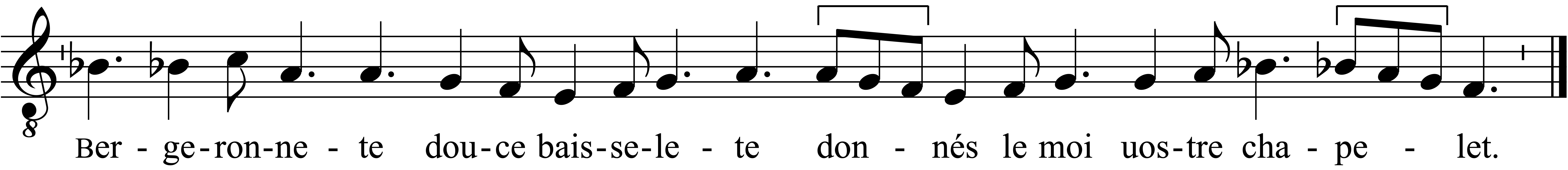 Refrain musical notation